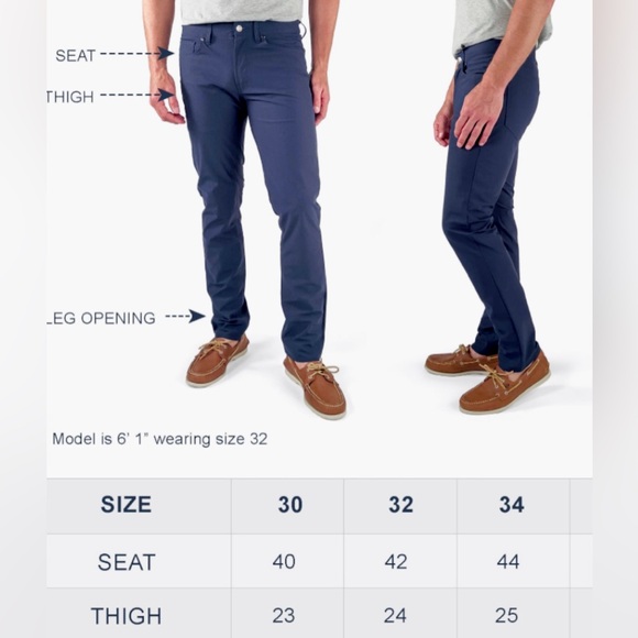 Tailor Vintage 30/32 Navy Chinos Connecticut Canaan - Picture 9 of 9